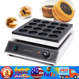 Comercial 16 Agujeros Frijoles Rojos Máquina Panadera Waffle Antiadherente ¡Alarma Final! - Imagen 1 de 8