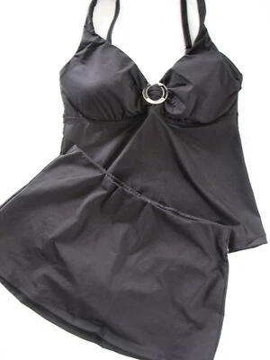 JAG Black Underwire Skirted Tankini Swim Bathing Suit S 34 D DD Cup - Image 1 of 4