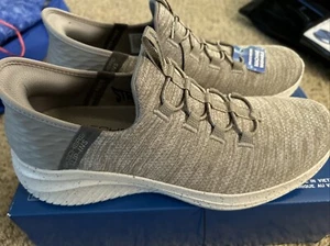Skechers Slip-Ins Men Shoes Hands Free Taupe Comfort Memory Foam 232452 SZ 8,8.5 - Picture 1 of 6