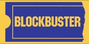 BlockBuster Sign, 12" x 27" PVC retail display, Block Buster!! History! - Picture 1 of 2