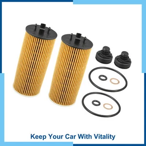 Pack (2) Engine Oil Filter Replacement Oil Fuel Filter for Mini Cooper Clubman - Picture 1 of 7