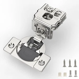 Furniware Soft Close Schrankscharniere 1-1/4 Zoll Auflage 105 Grad 3er Pack - Bild 1 von 4