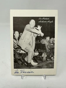 Les Harrison Rochester Royals signierte/signierte Postkarte/Bild/Promo Echtheitszertifikat - Bild 1 von 2