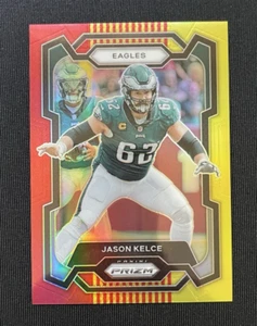 2023 Panini Prizm Red & Yellow Prizm #245 Jason Kelce /44 - Picture 1 of 2