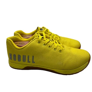 Nobull Shoes Mens 10.5 Womens 12 Yellow Superfabric Lemon Drop CrossFit Trainer - Picture 1 of 9