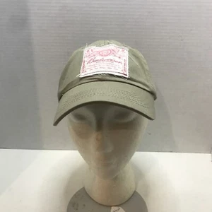 Budweiser Hat One Size Tan With Red White Logo Patch - Picture 1 of 6