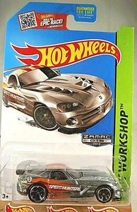 2015 Hot Wheels Walmart #18 Zamac #236 HW Workshop DODGE VIPER RT/10 Zamac w/MC5 - Picture 1 of 6