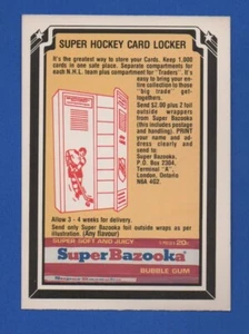 1978-79 O PEE CHEE INSERT LOCKER/CASIER 78-79 OPC NHL HOCKEY CARD RARE - Picture 1 of 2