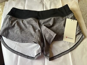 LULULEMON Speed Up LR Short 2.5 Lined Size”6 LW7ATDR MBHL/Black - Picture 1 of 6