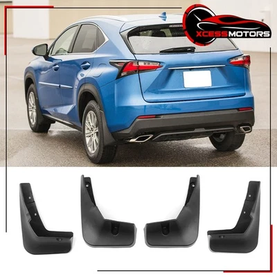 Fits 15-17 Lexus NX200t NX300h Front Rear Mud Flaps Splash Guards MudGuards PP - Imagem 1 de 4