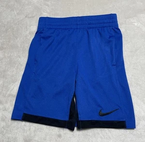 Nike Throphy Shorts Boys Small Blue Kids Training Dri-Fit Athletic Drawstring - Picture 1 of 13