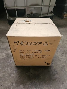 Brand New In Box Allied Locke Ind. Roller Chain 100 Feet C2040R D-3 - Picture 1 of 2