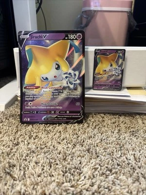 Jirachi V SWSH299 SWSH: Sword & Shield Promo Cards Holo Big And Small Card - Image 1 of 4