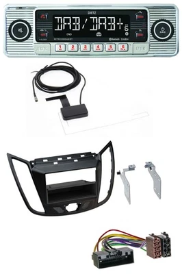 Dietz Bluetooth USB MP3 DAB Autoradio für Ford C-Max Kuga matt schwarz - Bild 1 von 4