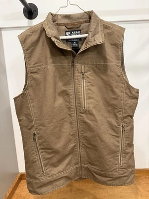 Kuhl Burr Vest Mens Large Utility Outdoor Workwear 1042 18F Brownish Olive Green - Image 1 of 4