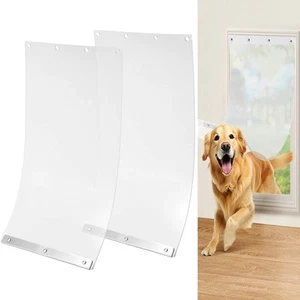 2 pack dog door replacement flaps compatible with ruff weather xl dog door sturd - Picture 1 of 8