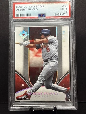 2006 Upper Deck Ultimate Collection Albert Pujols #85 /799 TOP EYE APEAL PSA 9 - Image 1 of 4