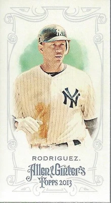 2013 Topps Allen and Ginter Mini A and G Back #328 Alex Rodriguez - BB - Image 1 of 2