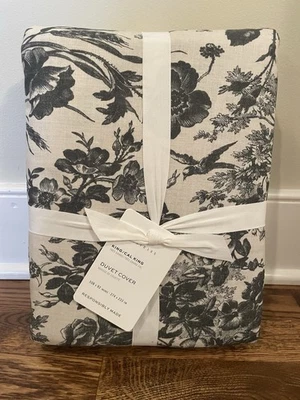 Funda nórdica Pottery Barn Sorrel Toile carbón King/C King Cottage nueva Foto 1 de 2