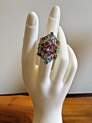 Tanzanite, Multi Gemstone Prestige Crown Ring- Size 5 (6.50 ctw.) - Image 1 of 3