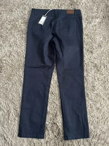 Laura Ashley Lightweight Trousers Size 10 Navy Blue New With Tags - Picture 1 of 4