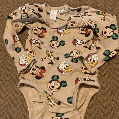 H&M Bebé Disney Mickey Mouse Navidad Body Talla 12-18 Meses Foto 1 de 4