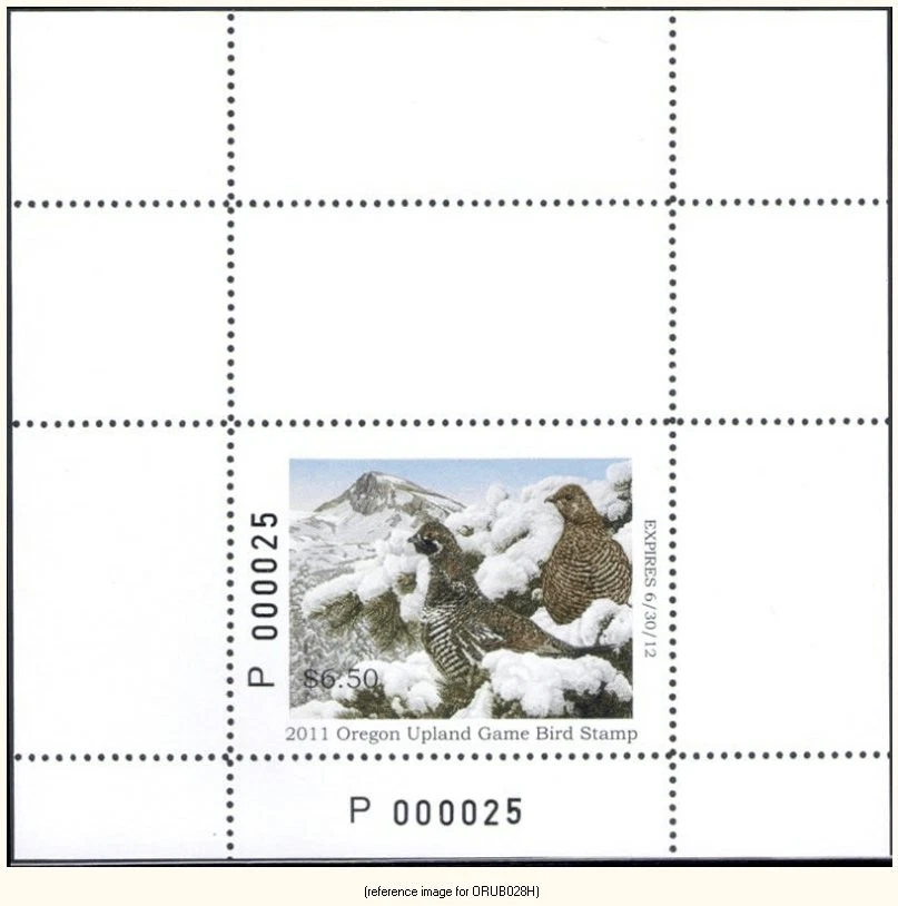 HALFPRICEHUNT Oregon Upland Bird 2011-2 $6.50 Hunter - Image 1 of 1