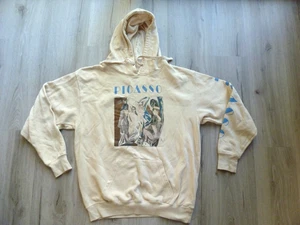 FLEETWOOD MAC PICASSO Print Hoodie Size Medium Cream - Picture 1 of 10