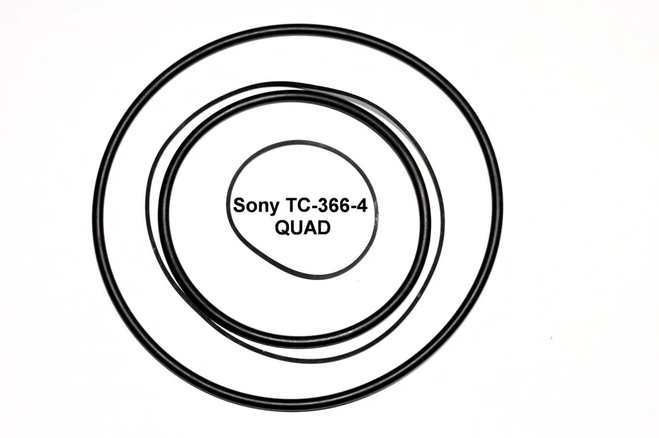 COURROIES SET SONY TC-366-4 QUAD MAGNETOPHONE A BANDE EXTRA FORT NEUF TC366-4