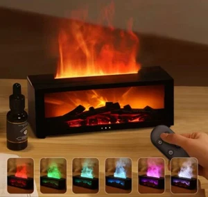 Flame Aroma Diffuser & Air Humidifier | Essential Oil Diffuser with Night Light - Picture 1 of 9