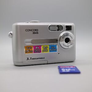 Concord 3045 3.1MP Compact Digital Camera Silver Tested