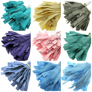 Nylon Closed End Trebla Zips x 10 - For Dresses, Skirts, Cushions & Crafting L2 - Picture 1 of 44