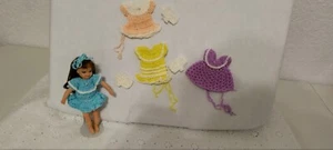 tutti size doll hand crochet dresses set of 3 No Doll Included - Picture 1 of 6