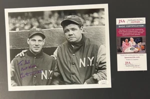 LEO DUROCHER Signed/Autographed 8x10 Photo with Babe Ruth ~ JSA COA AK99409 - Picture 1 of 6