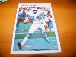 DOLPHINS DELVIN WILLIAMS 1981 MARKETCOM 5.5 X 8.5 MINI-POSTER #50 OF 50 - Picture 1 of 1