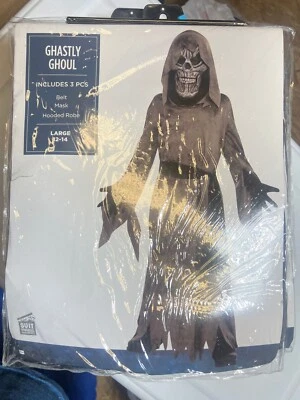 Disfraz de Parca Ghastly Ghoul Niños Juegos con disfraces de miedo Grande 12-14 Nuevo en paquete ENVÍO GRATUITO Foto 1 de 4