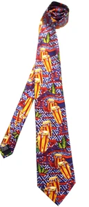 2816) CORBATA HOMBRE CARLOS SANTANA 100% SEDA HECHA EN CHINA - Imagen 1 de 4