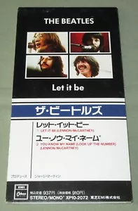 $0 ship! THE BEATLES Japan 3 inch CD single LET IT ME snap-pack MORE LISTED - Picture 1 of 3