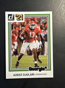 Tarjeta de novato Chronicles Donruss Draft Picks 2021 #50 Azeez Ojulari Georgia RC - Imagen 1 de 2