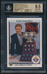 1990-91 Upper Deck '90 Baseball Hologram Back #205 Wayne Gretzky Error BGS 9.5 - Picture 1 of 5