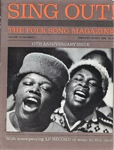 Sing Out magazine / SING OUT THE FOLK SONG MAGAZINE Volume 16 Number 1 1st ed - Picture 1 of 2