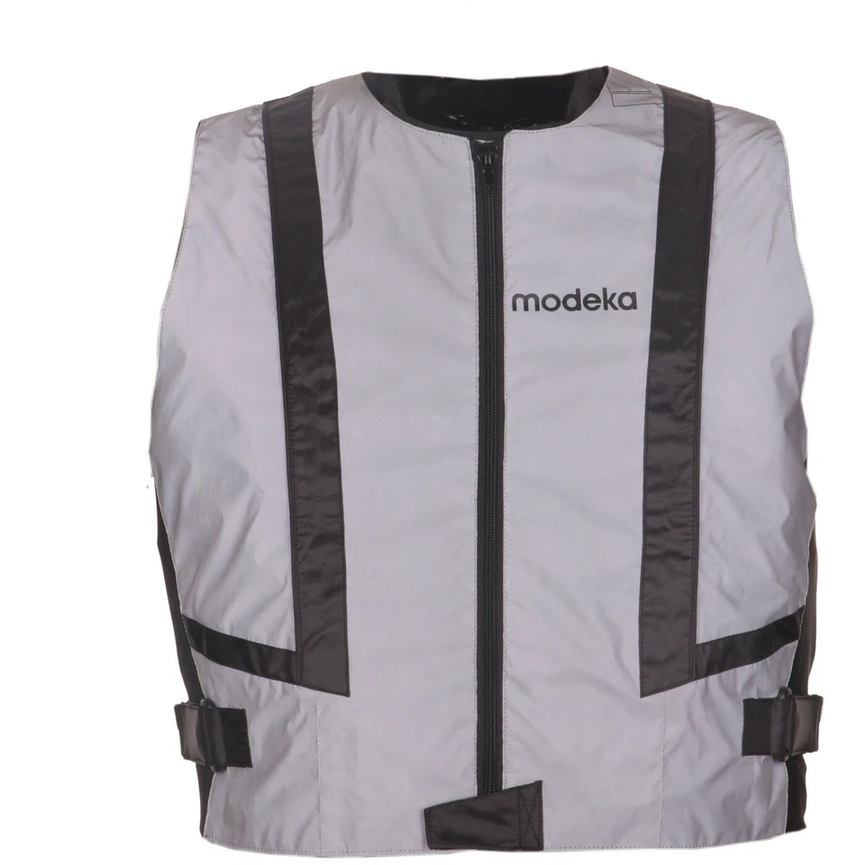 Modeka Doc Silver Motorrad Warnweste Reflektorweste silber - Bild 1 von 1