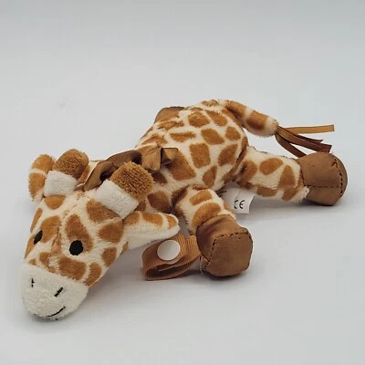 Soporte para chupete jirafa Dr. Browns felpa binky peluche bebé juguete clip Foto 1 de 4