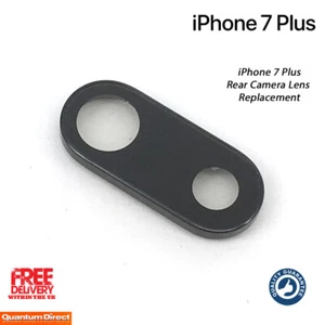 iPhone 7 Plus Double Rear Camera Lens Cover (Glass with Frame) Replacement UK - Picture 1 of 3