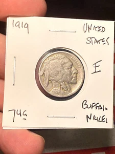 USA Buffalo Nickel 1919 - Bild 1 von 2