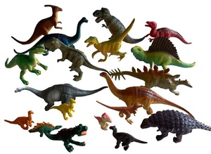 Realistic Dinosaur Figure Toys  Lot Of 19 Various Sizes Greenbrier Int. & TM - Picture 1 of 11