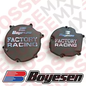 KAWASAKI KX125 BOYESEN CLUTCH & IGNITION COVERS MAGNESIUM 2003-2007 SC-11 CC-11 - Picture 1 of 6