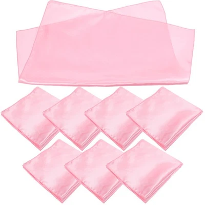  Tovagliolo da tavolo in raso da 8 pezzi Tovagliolo luminoso Tovagliolo da - Immagine 1 di 4