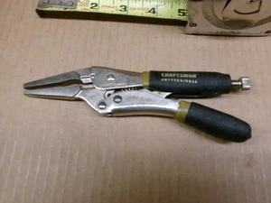 Craftsman Professional USA 6" Locking Long Nose Pliers No 45716 - Bild 1 von 9