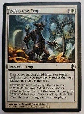 MTG Magic The Gathering Card Refraction Trap Instant Trap White Worldwake  - Image 1 of 2